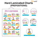 Set of 3 ADDITION, NUMBERS AND FRACTIONS and PREPOSITIONS Early Learning Educational Charts for Kids | 20"X30" inch |Non-Tearable and Waterproof | Double Sided Laminated | Perfect for Homeschooling, Kindergarten and Nursery Students