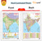 GOWOO - 2 IN 1 INDIA POLITICAL AND PHYSICAL MAP IN HINDI