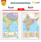 GOWOO - 2 IN 1 INDIA POLITICAL AND PHYSICAL MAP IN HINDI