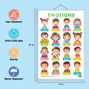 Set of 3 MONTHS OF THE YEAR AND DAYS OF THE WEEK, EMOTIONS and DAILY ROUTINE Early Learning Educational Charts for Kids | 20"X30" inch |Non-Tearable and Waterproof | Double Sided Laminated | Perfect for Homeschooling, Kindergarten and Nursery Students