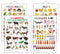 Set of 4 Fruits, Vegetables, Domestic Animals and Pets and Numbers 1-10 Early Learning Educational Charts for Kids | 20"X30" inch |Non-Tearable and Waterproof | Double Sided Laminated | Perfect for Homeschooling, Kindergarten and Nursery Students
