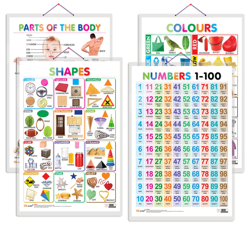 JoGenii|Set-of-4-Colours,-Shapes,-Parts-of-the-Body-and-Numbers-1-100 ...