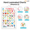 Set of 2 | 2 IN 1 NUMBER & FRACTIONS AND MATHS KEYWORDS and 2 IN 1 PHONICS 1 AND PHONICS 2 Early Learning Educational Charts for Kids