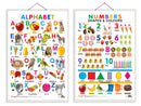 Set of 3 | 2 IN 1 ADDITION AND SUBTRACTION, 2 IN 1 PHONICS 1 AND PHONICS 2 and 2 IN 1 BENNY LEARNS ABOUT POLLUTION AND BENNY LEARNS NOT TO LITTER Early Learning Educational Charts for Kids