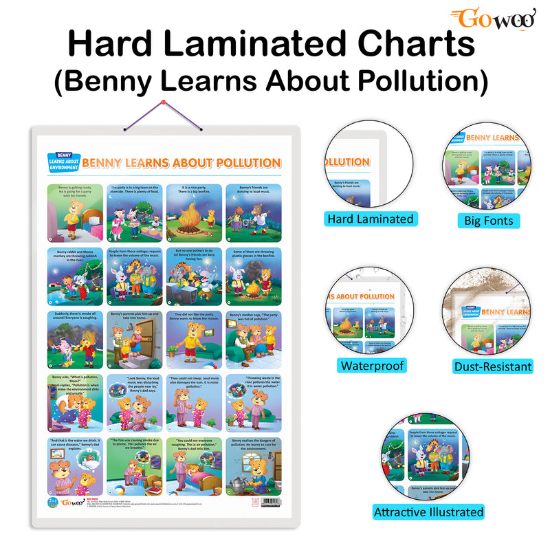 Set of 4 |  2 IN 1 HINDI VARNMALA AND BAARAHKHADEE, 2 IN 1 BENNY IS ANGRY AND BENNY IS JEALOUS, 2 IN 1 BENNY IS BORED AND BENNY IS LONELY and 2 IN 1 BENNY LEARNS ABOUT POLLUTION AND BENNY LEARNS NOT TO LITTER