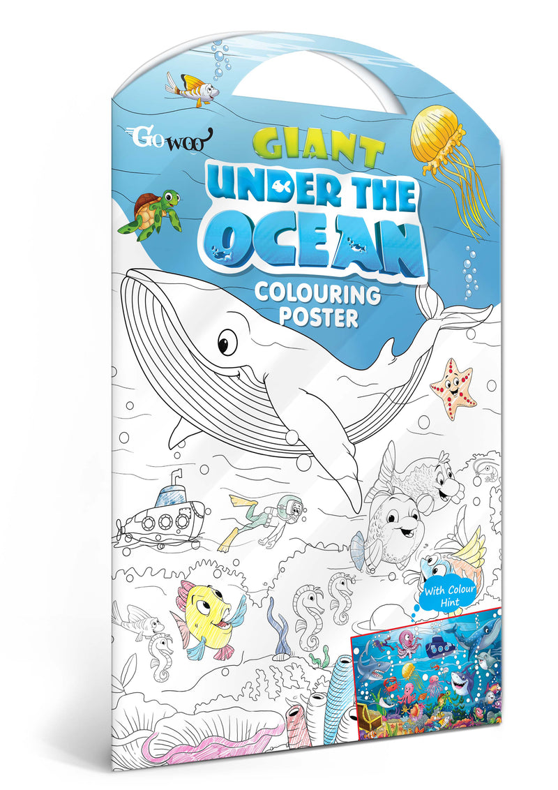 GOWOO - GIANT UNDER THE OCEAN COLOURING POSTER