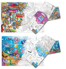 GIANT AT THE MALL COLOURING POSTER and GIANT UNDER THE OCEAN COLOURING POSTER | Pack of 2 Posters I best for school posters