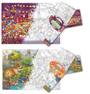 GIANT CIRCUS COLOURING POSTER and GIANT DINOSAUR COLOURING POSTER | Combo of 2 Posters I jumbo colouring poster for 9+