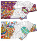 GIANT CIRCUS COLOURING POSTER and GIANT AMUSEMENT PARK COLOURING POSTER | Pack of 2 Posters I Enchanted Coloring Combo