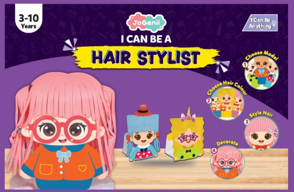JoGenii I Can Be a Hair Stylist –Art kit for Kids (Age 3–10 Years)
