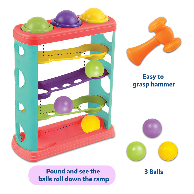 Little Berry Hammer Knock Ball Toy for Kids - Toddler Learning & Activity Toys - Multicolour