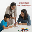 JoGenii Mandala Affirmations Poster Coloring Kit – Animal Theme