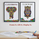 JoGenii Mandala Affirmations Poster Coloring Kit – Animal Theme