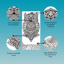 JoGenii Mandala Affirmations Poster Coloring Kit – Animal Theme