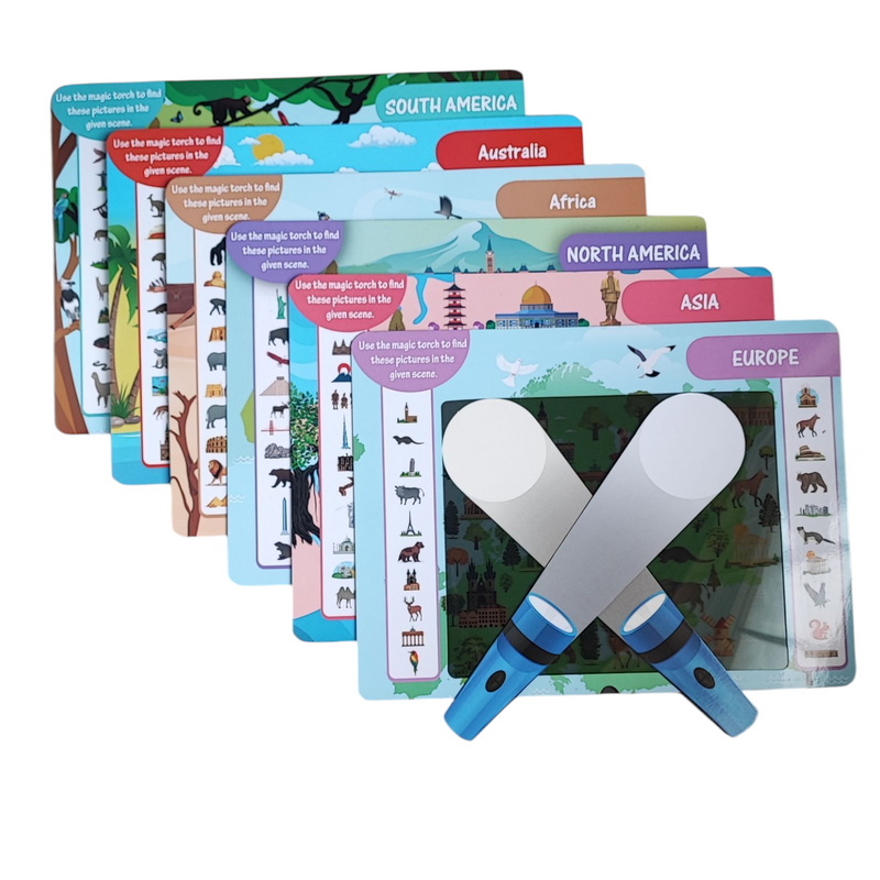 JoGenii I Can Be an Explorer – Seek & Find Activity Kit (Age 4 to 99 Years) ,Fun & Educational Geography Game | No-Mess | STEM Learning | BIS Certified | Screen-Free Play