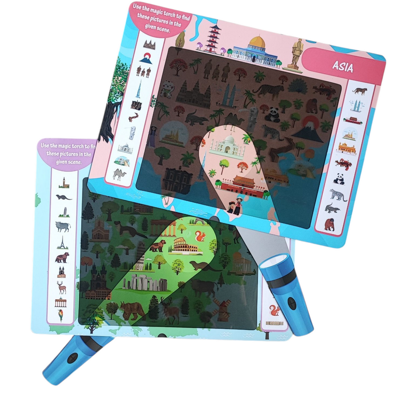 JoGenii I Can Be an Explorer – Seek & Find Activity Kit (Age 4 to 99 Years) ,Fun & Educational Geography Game | No-Mess | STEM Learning | BIS Certified | Screen-Free Play