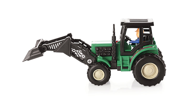 Farm Plough Tractor Maintenance Free Pullback Spring Action Race Toy Gift for Boys 3+ Years. Strong ABS Plastic ,No Sharp Edges