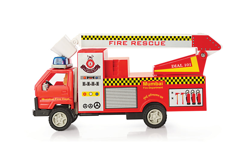 Fire Brigade Maintenance Free Pullback Spring Action Race Toy Gift for Boys 3+ Years. Strong ABS Plastic, NO Sharp Edges, BIS Certified.