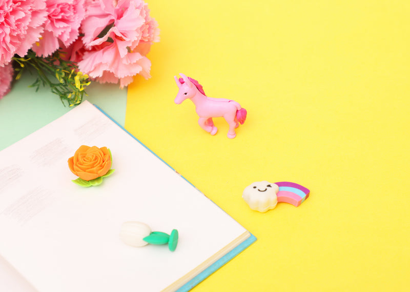 Unicorn Eraser Set