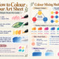10 Poster Blooming Canvas Petal Symphony | Premium A4 Zentangle Doodle Coloring Kit | Coloring Guide Included