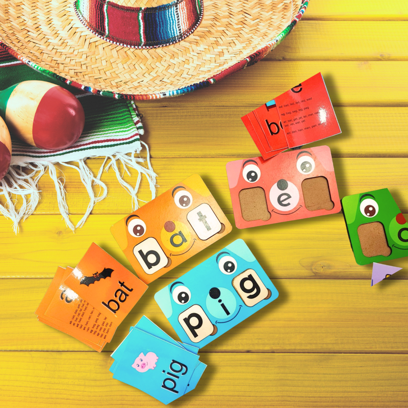JoGenii Spell with Pups - spelling games for kids 5 years – phonics kit to 3 4 5 6 7 year old's , word game for age 5+, preschool activity toys