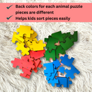 Jo&Ko 9-Piece Wild Animals Wooden Jigsaw Puzzles - Set of Four