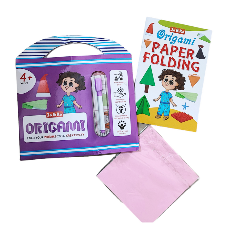 JoGenii Origami paper for craft, art and kit gift for kids 6-12 year old girls & boys, diy kits book & materials 6-8 9-12 12-15 girl women teenagers adults, birthday party return gifts 6 years, origami material & sheets for arts & crafts 8-10yrs