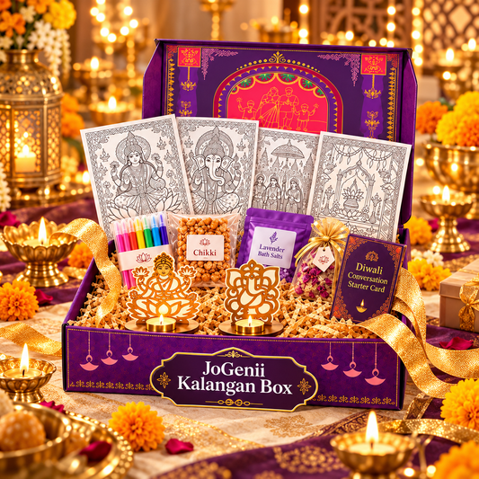 JoGenii Kalangan Diwali Gift Box | Perfect for Families, Diwali Gift, Wellness Gift, Family Bonding Time