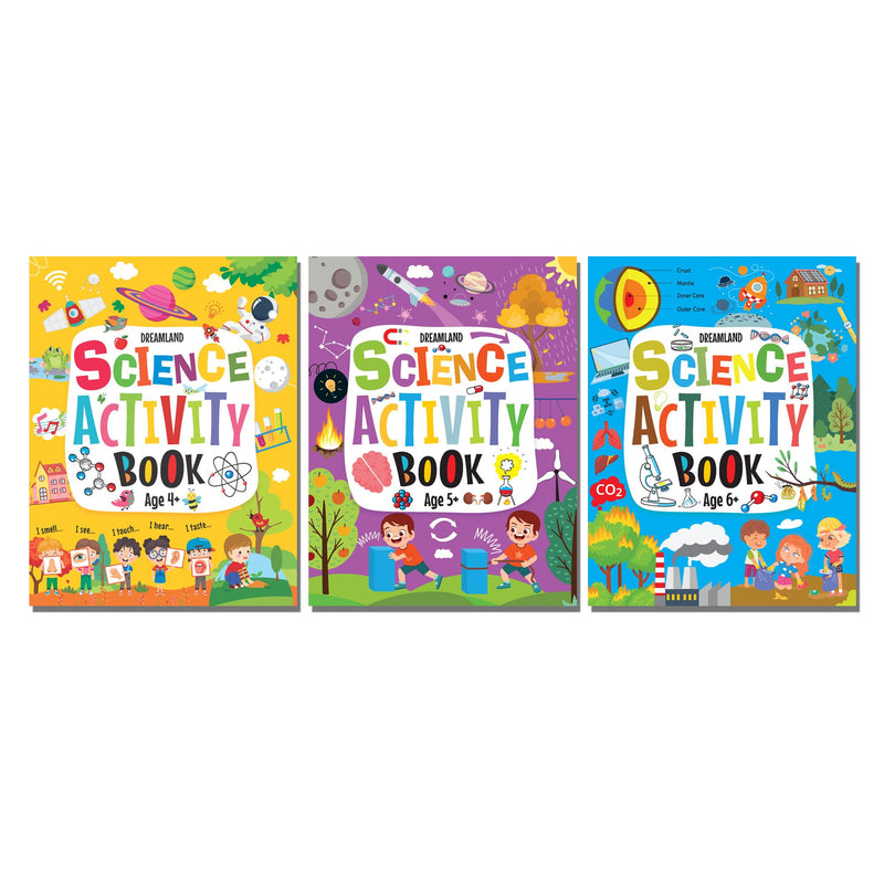 Science Activity Books Pack- A Set of 3 Books - Activity Book for children