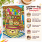 Little Bazaar - Shops of India | 16 Adorable A5 Kawaii Art Colouring Sheets for Gifting & Creative Fun