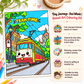Tiny Journeys- Desi Wheels | Kawaii Art Colouring Kit – 16 Adorable A5 Art Sheets for Gifting & Creative Fun