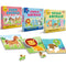 Little Berry Baby’s First Jigsaw Puzzle Set of 3 for Kids: Jungle Animals, Farm Animals & Ocean Animals - 15 Puzzle Pieces Each