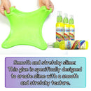 Link with Science Premium PVA Slime and Craft glue | Smooth and Stretchy Slime | Non-Toxic, Washable and Child Friendly | School Glue | Perfect for Making Slime - Pack of 4 (Green - 100ml Each)