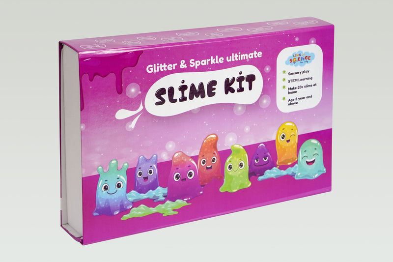 "Link With Science Ultimate Slime Making Kit (Glitter & Sparkle - Make 20+ Slime) DIY Slime Factory Kids Toys for Boys/Girls Slime Gel, Best Birthday Return Gift Ideas  "