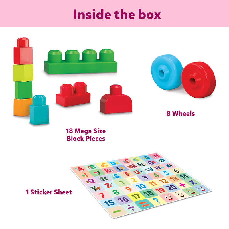 Little Berry Alphabet & Number Learning Train Blocks for Kids - Learning & Educational Blocks Toys for Kids (Multicolour)