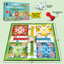 Little Berry Ludo and Snakes & Ladders Board Game Set for Kids - 2 in 1 Party & Fun Games Board Game - Multicolour