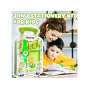 Luggage Packing Stationery Rakhi Combo – Complete School Essentials Gift Set with Watch, Wallet & Rakhi- Green