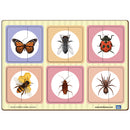 Mini Leaves 2 Piece Puzzle Insects Jigsaw Puzzle - Set of 6