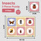 Mini Leaves 2 Piece Puzzle Insects Jigsaw Puzzle - Set of 6