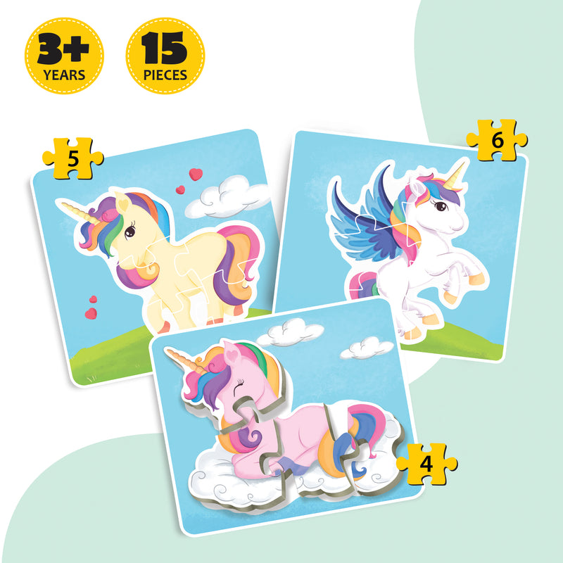 Baby’s First Puzzle Game: Magical Unicorns - Fun & Educational Jigsaw Puzzle Set for Kid