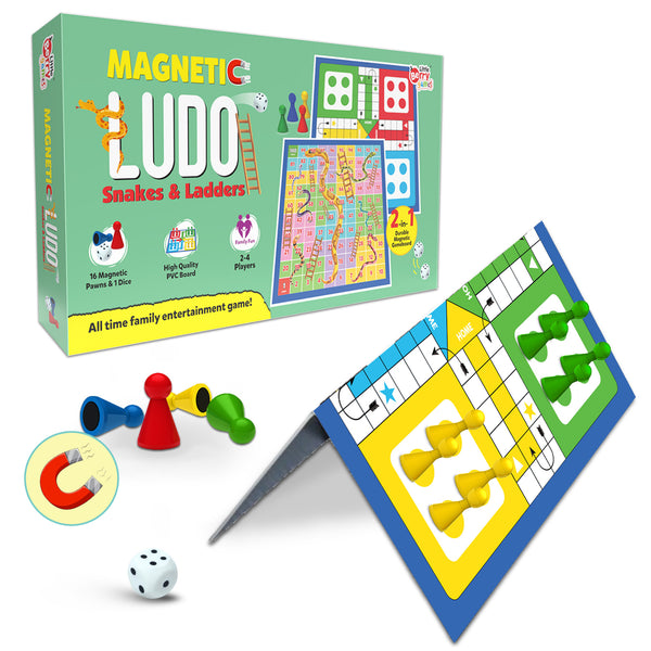 thumbnail image 2 of KIDAMI Magnetic Ludo Travel Board Game Set, Folding Design And Light-Weight, Gift... 2 of 14