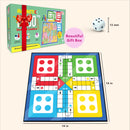 Little Berry Magnetic Ludo and Snakes & Ladders Board Game Set for Kids, Adults & Family - Travel Board Game (Multicolor)