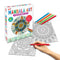 Little Berry Mandala Art Colouring Kit With 24 Big Sheets and 12 Sketch Pens for Girls & Boys - Multicolour