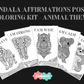 Sacred Mandala Poster Coloring Kit | 5 High-Quality Art Sheets | Indian Peaceful Activity for Mindfulness, Gifting, Kids, Adults, Teen, Women