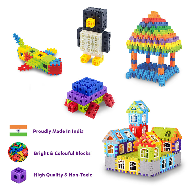 Little Berry 3-in-1 Building Blocks (Pack 1) for Kids - Education & Learning Blocks (125+ pcs)