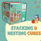 PepPlay Stacking and Nesting Cubes Educational Toys Brain Activity |Travel-Friendly