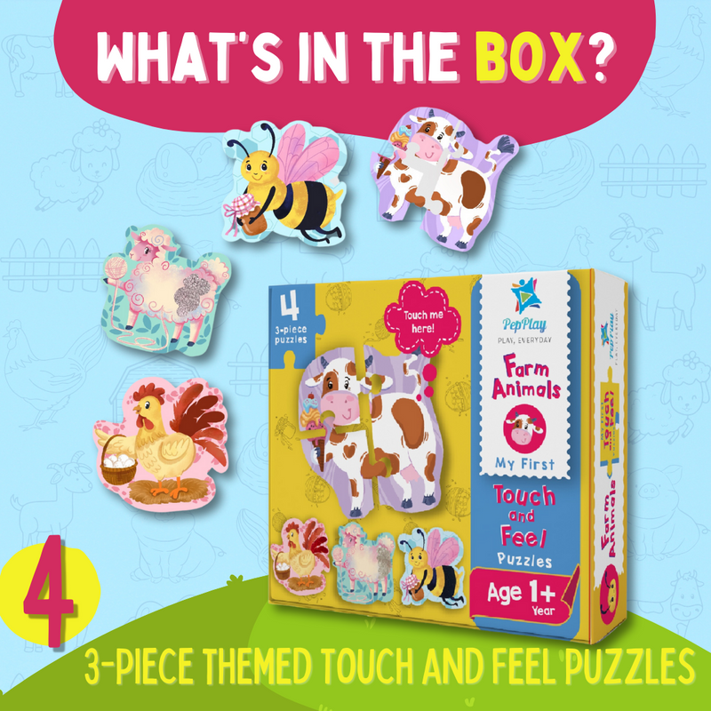 MY FIRST TOUCH & FEEL PUZZLES - FARM ANIMALS