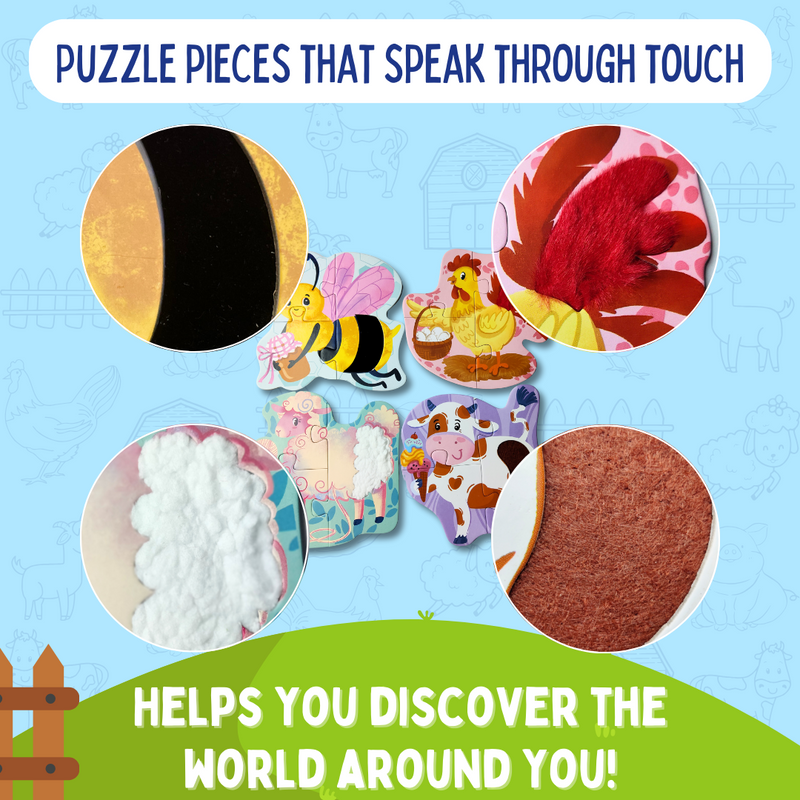 MY FIRST TOUCH & FEEL PUZZLES - FARM ANIMALS