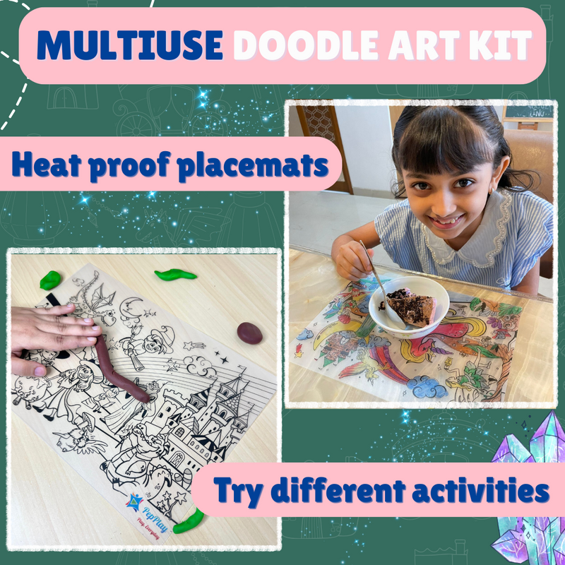 Pepplay doodle placemats- magical land