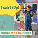 PepPlay Stacking and Nesting Cubes Educational Toys Brain Activity |Travel-Friendly